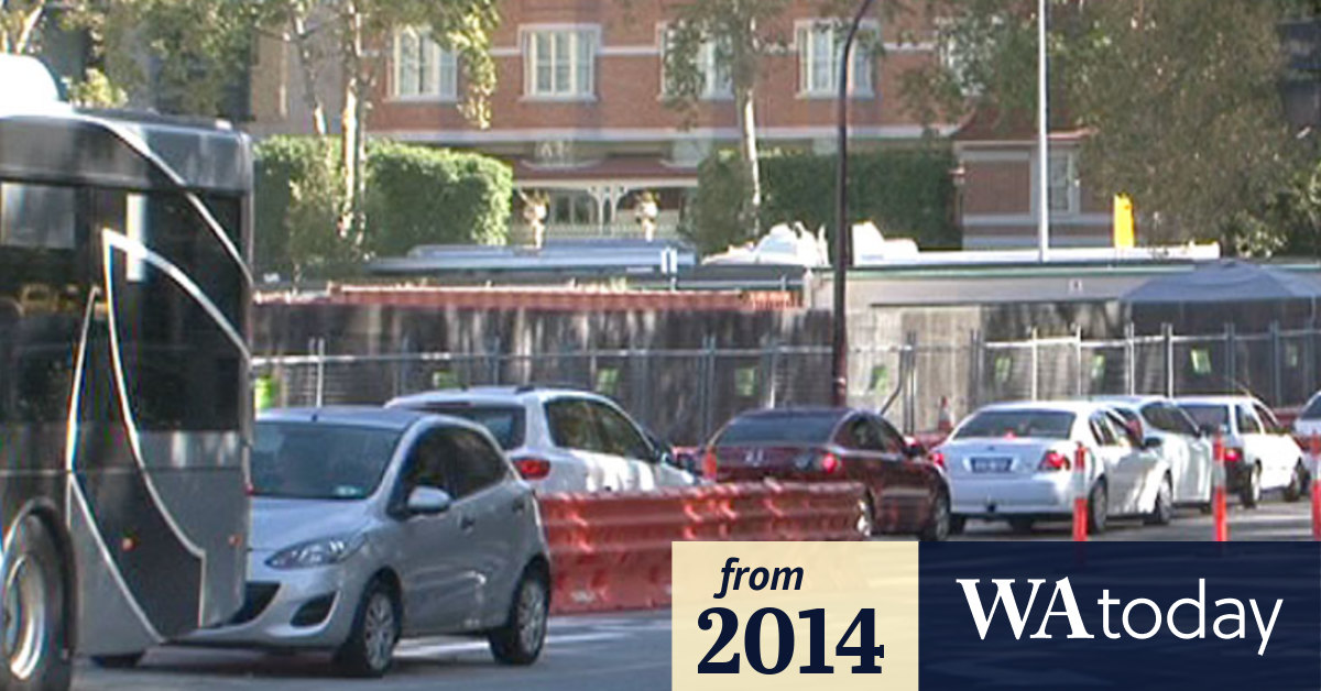 Video Perth commute slows with new Riverside Drive route